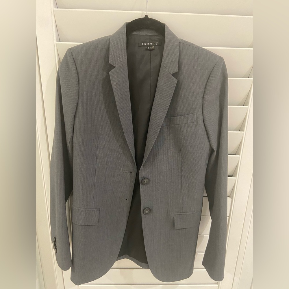 Women’s Theory gray blazer